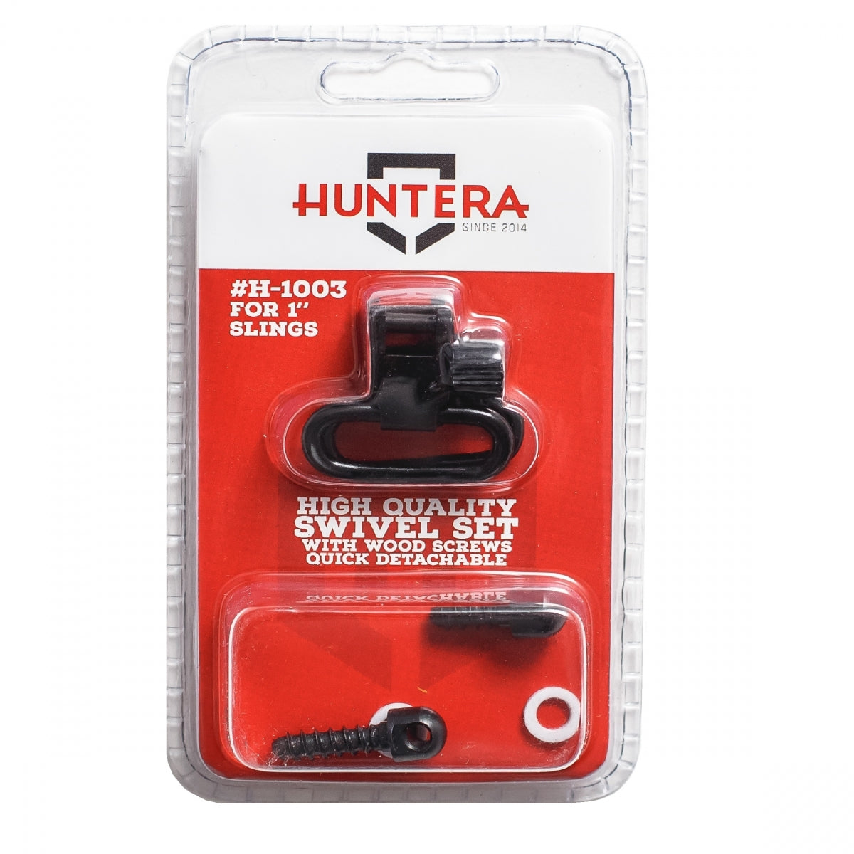 Shotgun Swivel komplekts ar koka skrūvēm Huntera H-1003