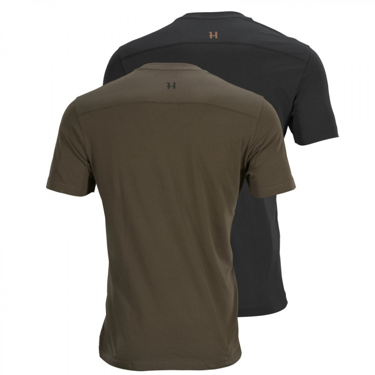 T-krekls HARKILA logo 2 gab., Vītolu zaļš/Melns