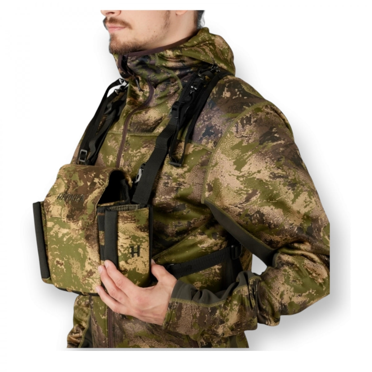 Binokļa siksna HARKILA Deer Stalker Camo AXIS MSP®, Meža zaļa