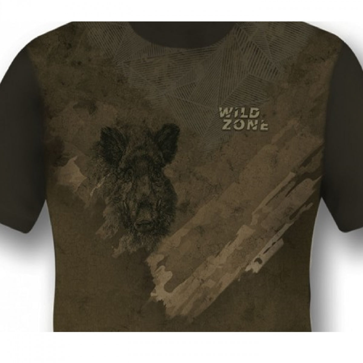 T-krekls Wild Zone ar cūku M-269-1914, Brūns