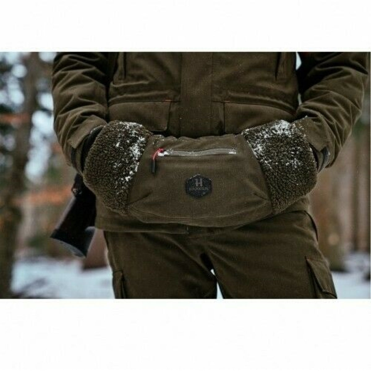 Roku sildītājs Harkila Driven Hunt Heat Muff Willow, Zaļš