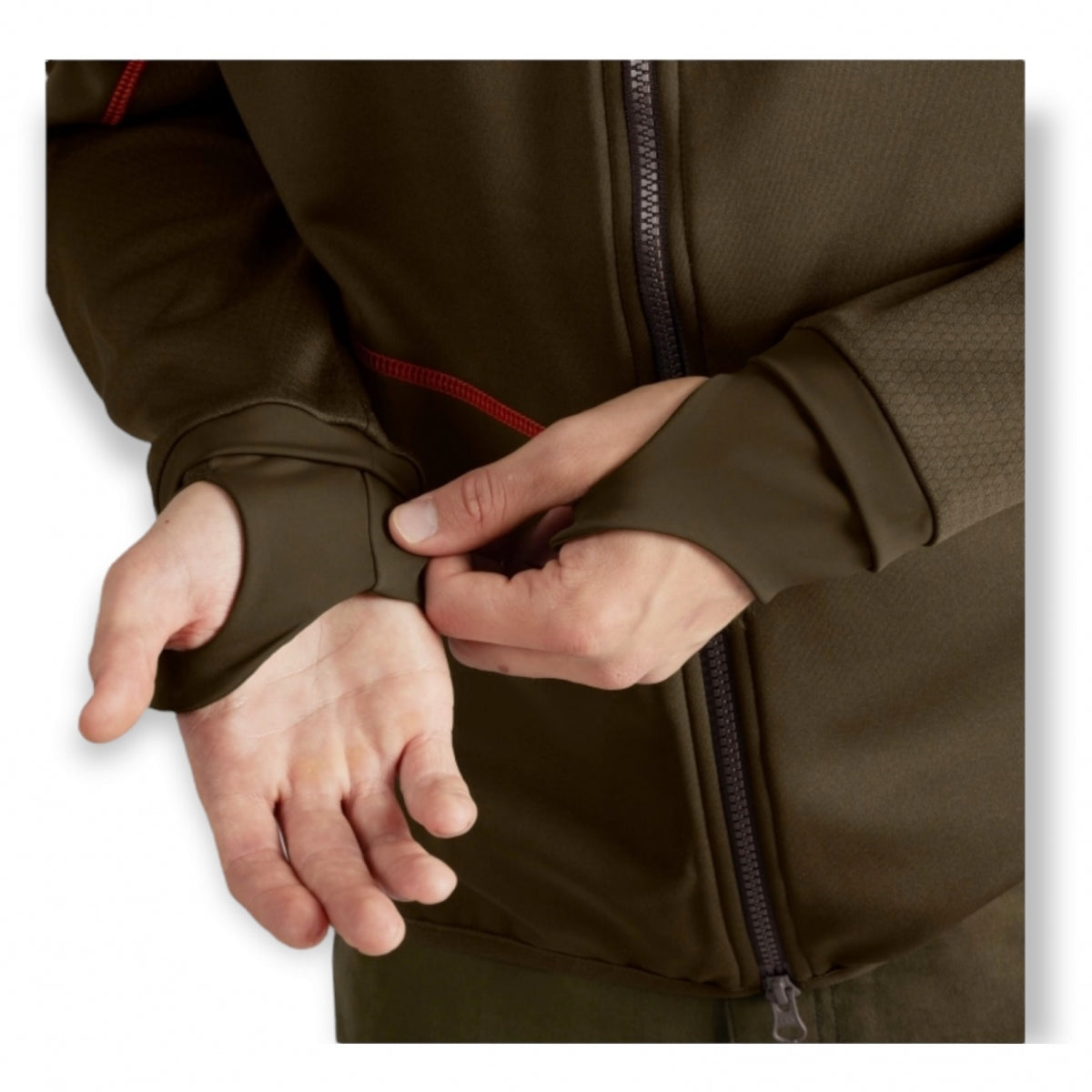 Vilnas jaka HARKILA Scandinavian, Vītolu zaļa/Ēnu brūna