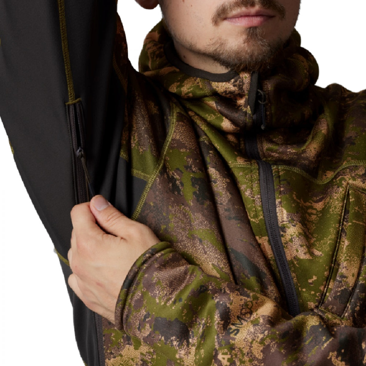 Flīsa jaka Harkila Deer Stalker camo WSP AXIS MSP®Forest, Zaļa