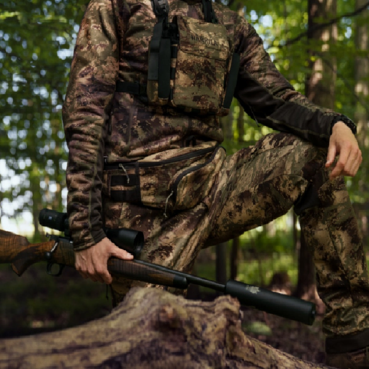 Bikses HARKILA Deer Stalker camo light AXIS MSP®, Meža zaļas