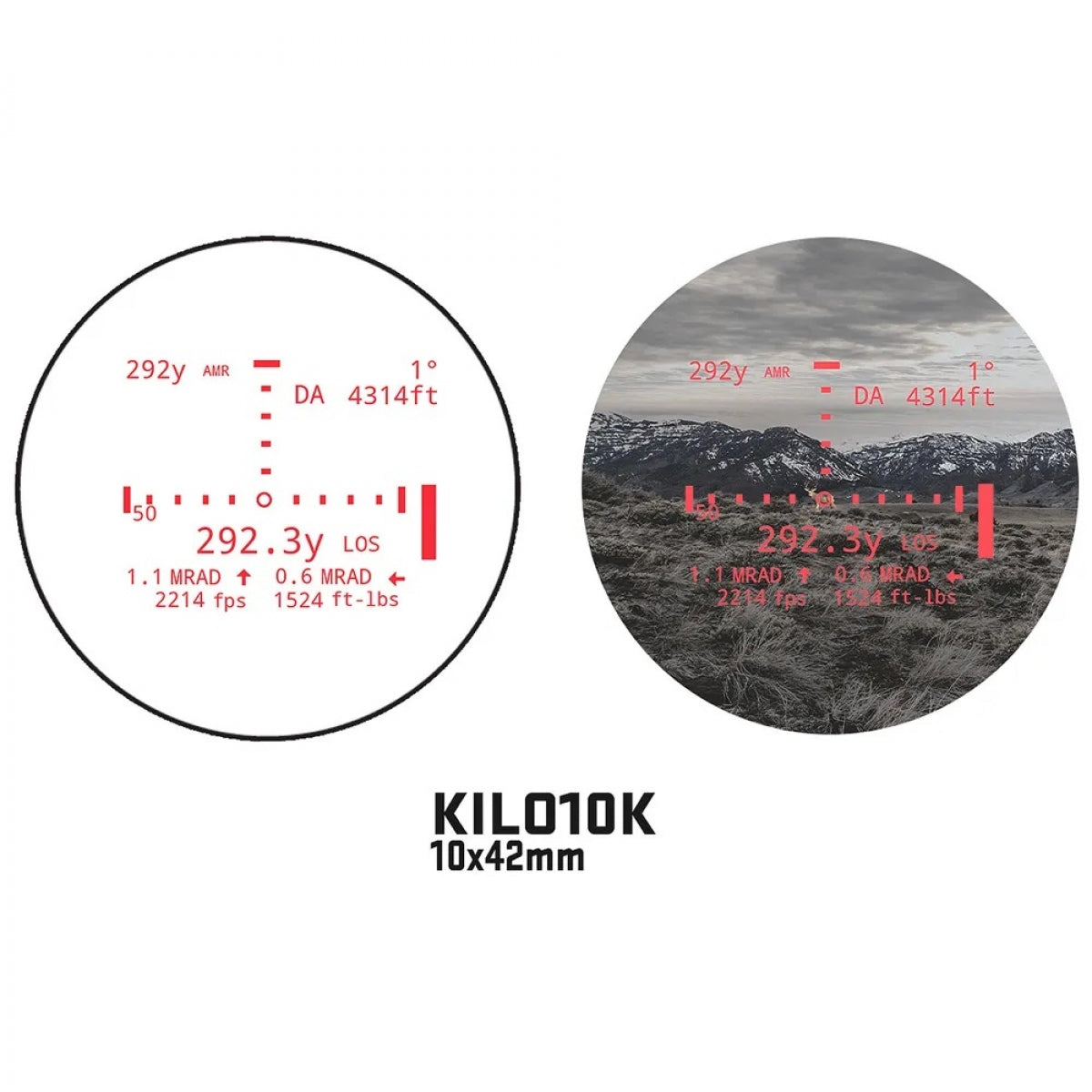 Binoklis ar tālmēru Sig Sauer KILO10K-ABS HD LRF 10x42