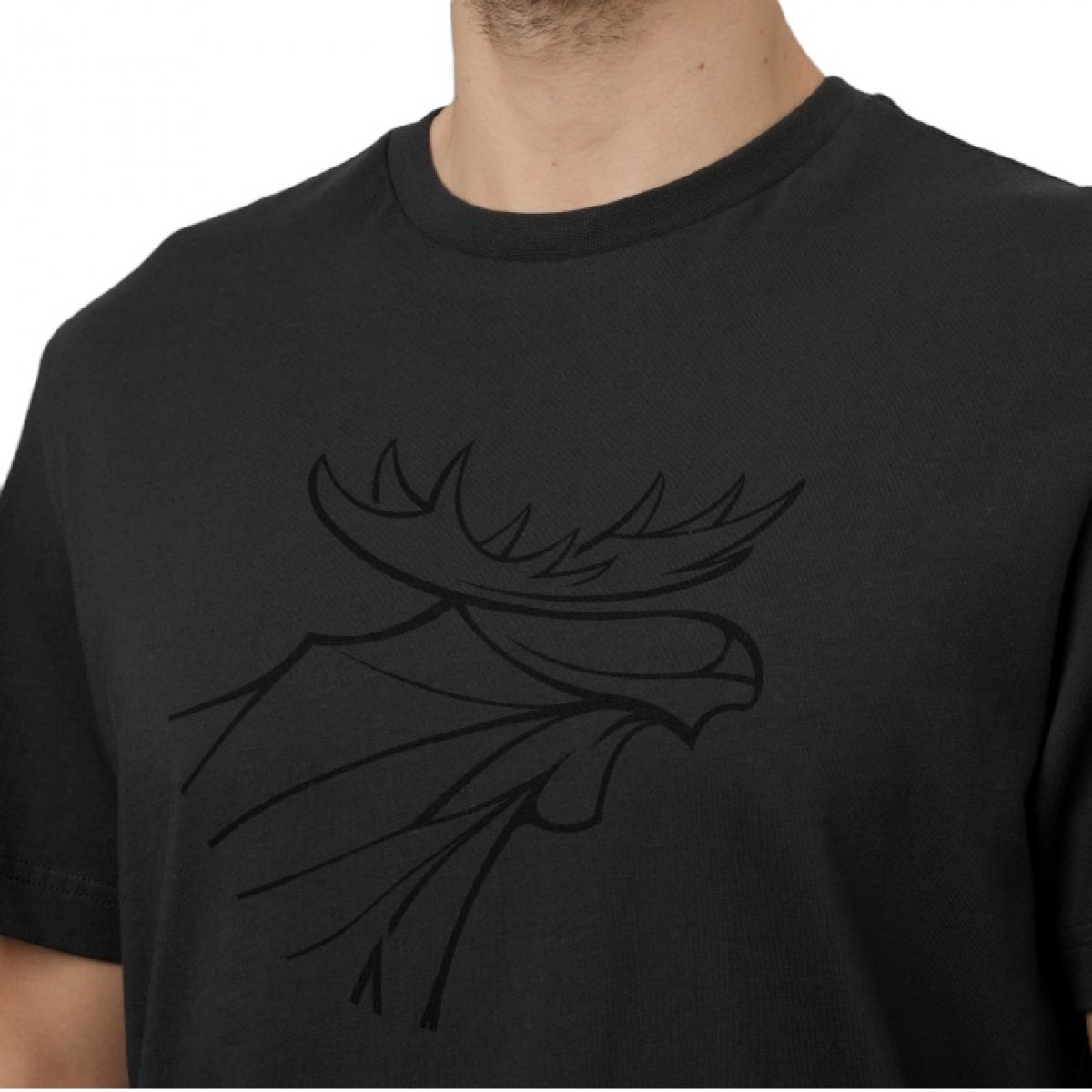 T-krekls HARKILA graphic 2 gab., Brūns granīta/Fantoma