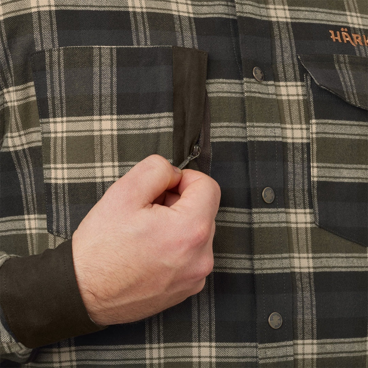 Krekls HARKILA Aivak L/S, Olīvu