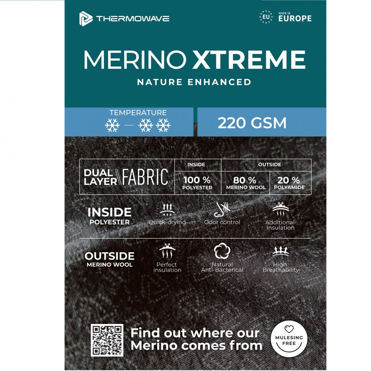 Vīriešu krekls Thermowave Merino Xtreme