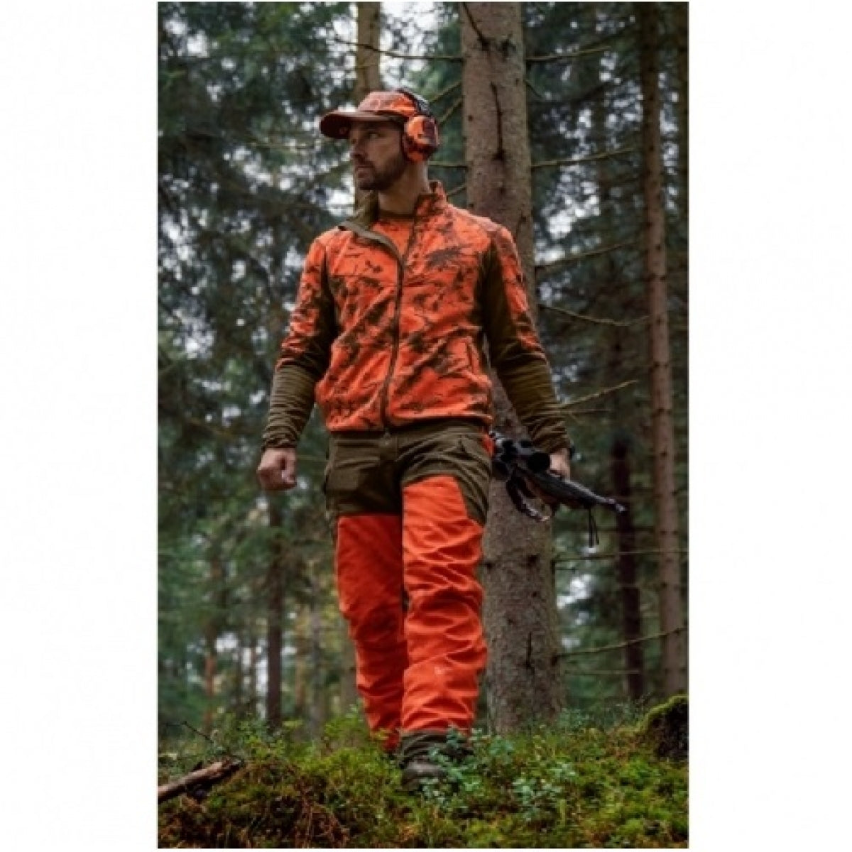 Flīsa jaka HARKILA Harkila Wildboar Pro camo AXIS MSP® Wildboar, Oranža/Ēnu brūna