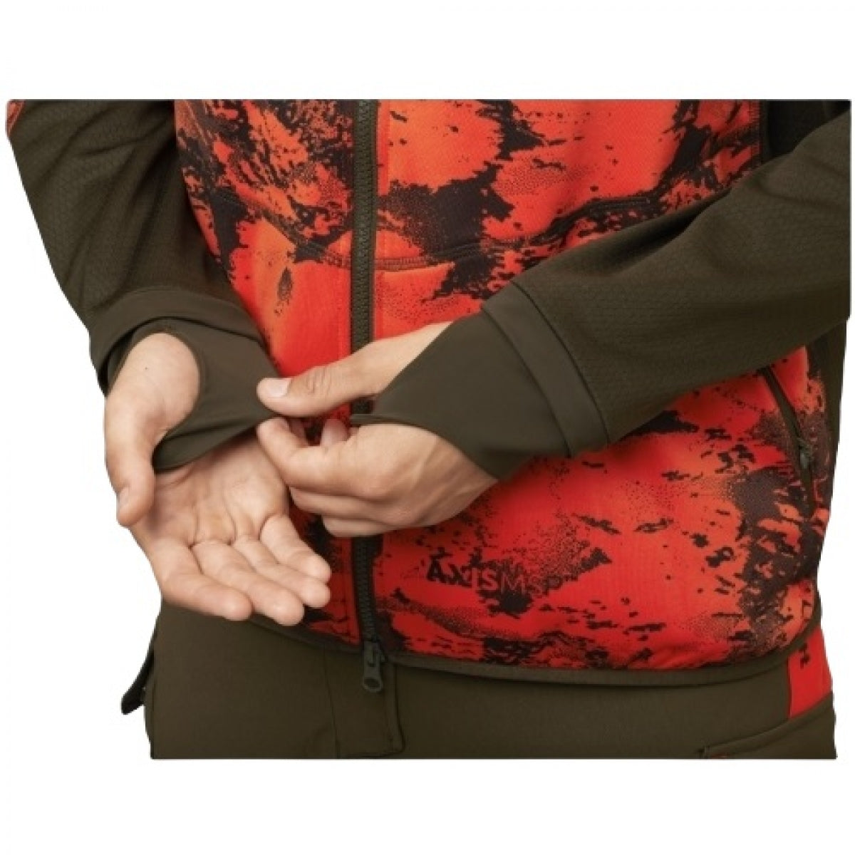 Flīsa jaka HARKILA Harkila Wildboar Pro camo AXIS MSP® Wildboar, Oranža/Ēnu brūna