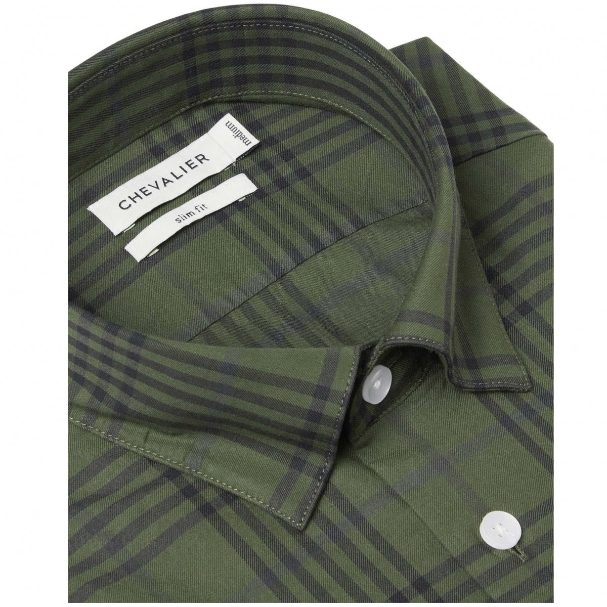 Krekls CHEVALIER Carlton Contemporary Fit Checked, Meža tumšs