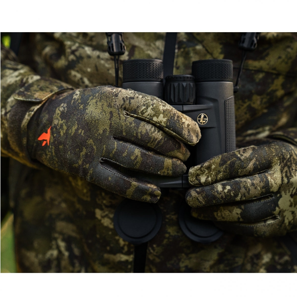 Cimdi Seeland Scent Control Camo Invis, Zaļi