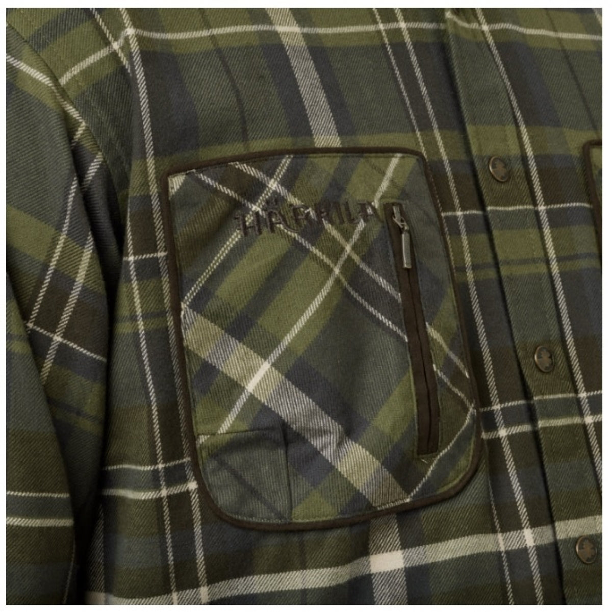 Krekls HARKILA Pajala check, Olīvu