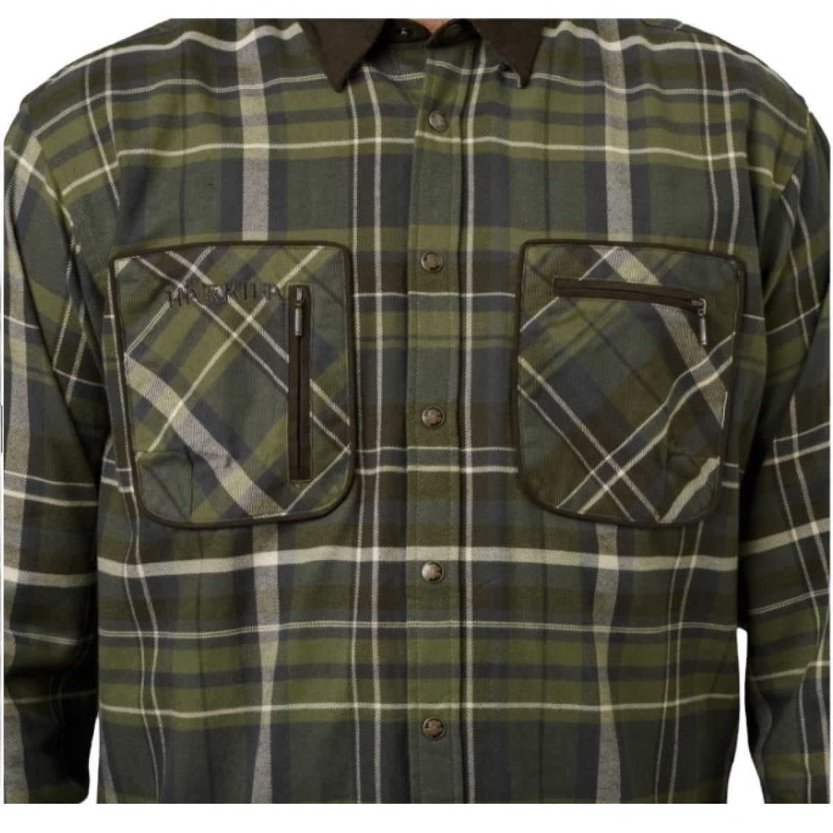 Krekls HARKILA Pajala check, Olīvu