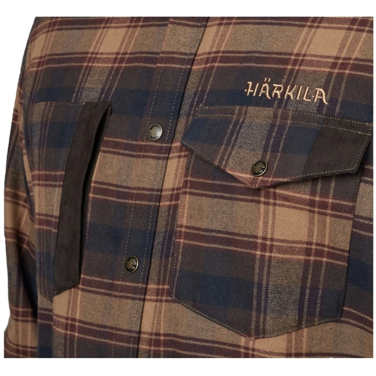 Krekls HARKILA Aivak L/S, Burgundija