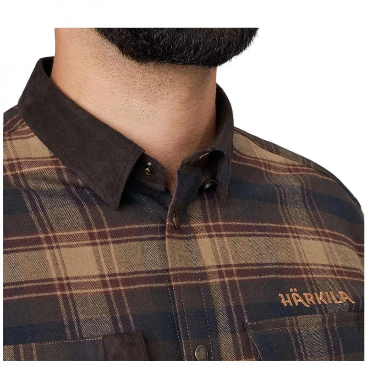 Krekls HARKILA Aivak L/S, Burgundija