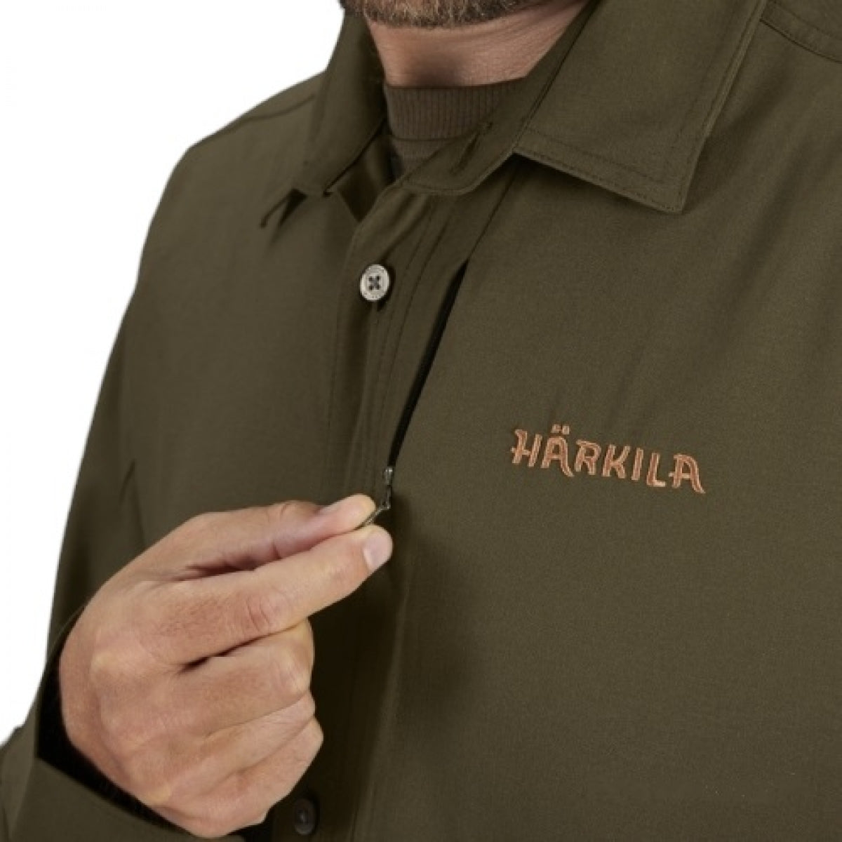 Krekls Harkila Trail L/S, Vītolu zaļš