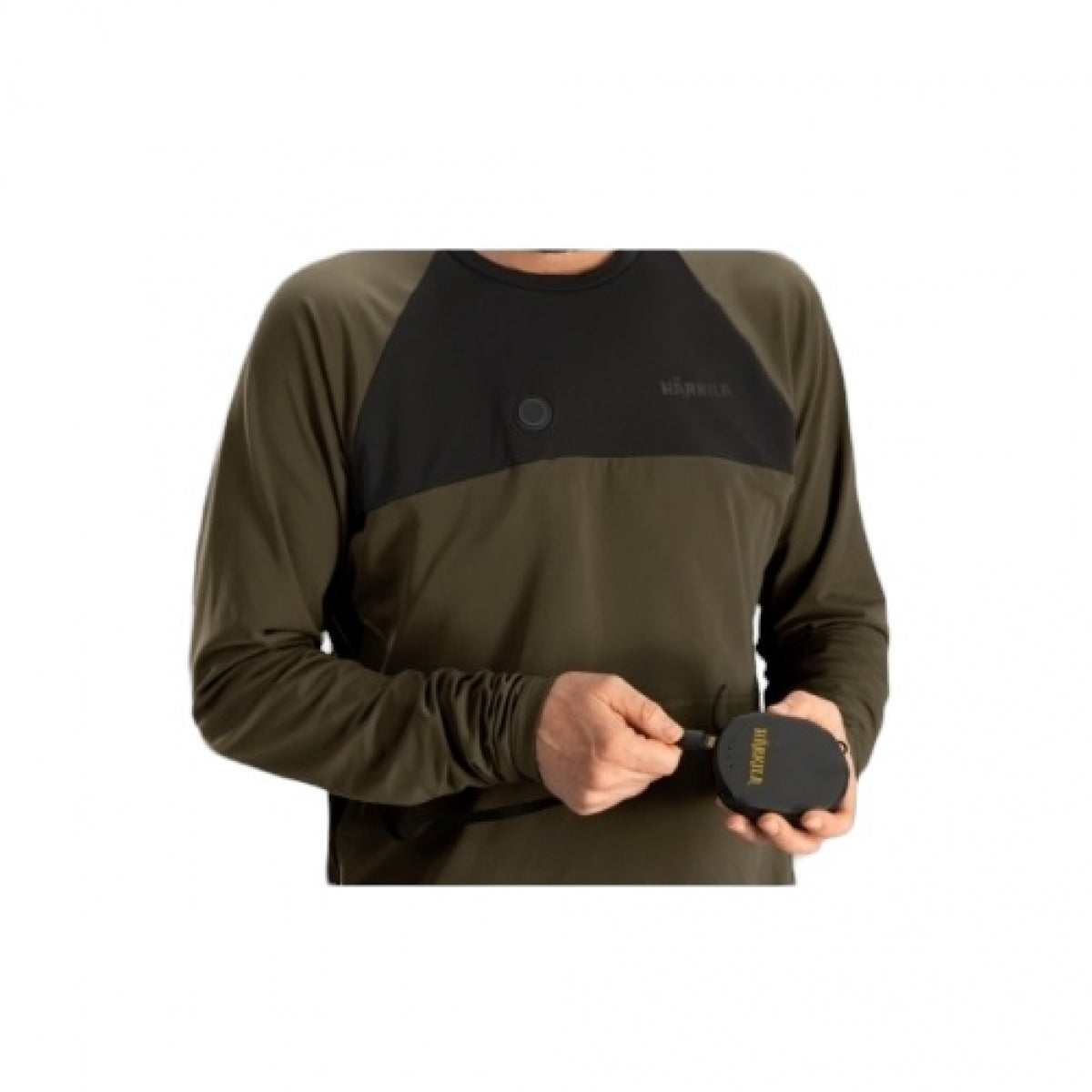 Termo krekls L/S Harkila Heat, Vītolu zaļš/Melns