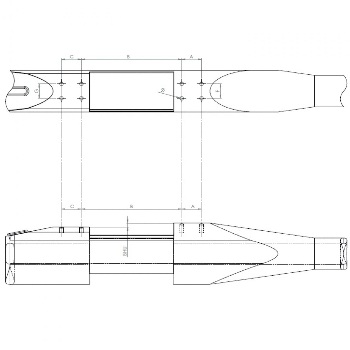 Sliede Rusan priekš Browning Bar, Maral, Winchester SXR, B=81, L=130 (010-05)