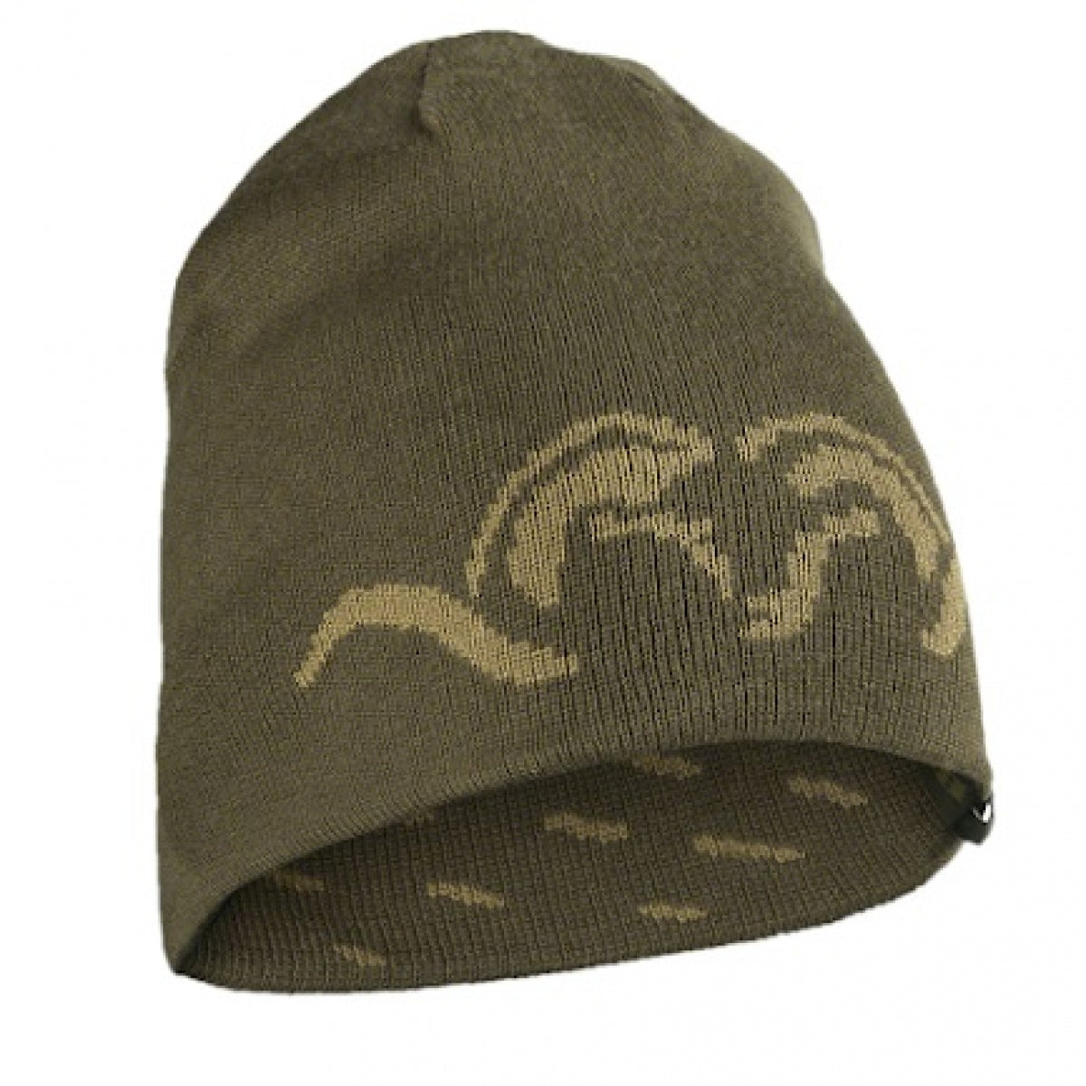 Abpusējā beanie cepure Blaser Argali 80412011, Zaļa/Khaki