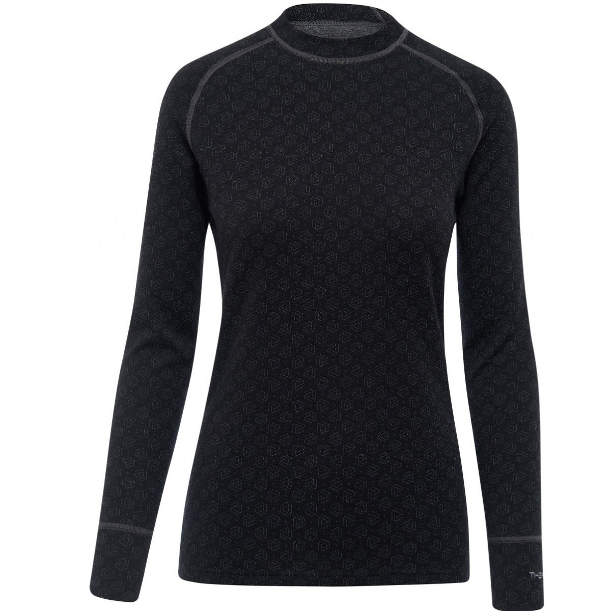 Sieviešu krekls Thermowave Merino Xtreme, tumši, Melns/tumši pelēks melanžs