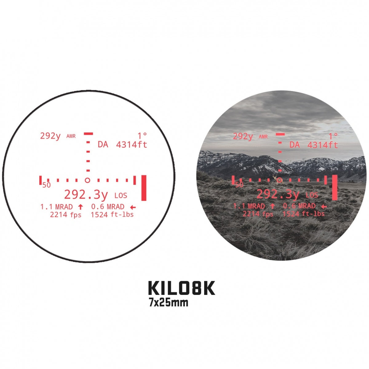 Rangefinder Sig Sauer KILO8K-ABS LRF 7x25 SOK8K701