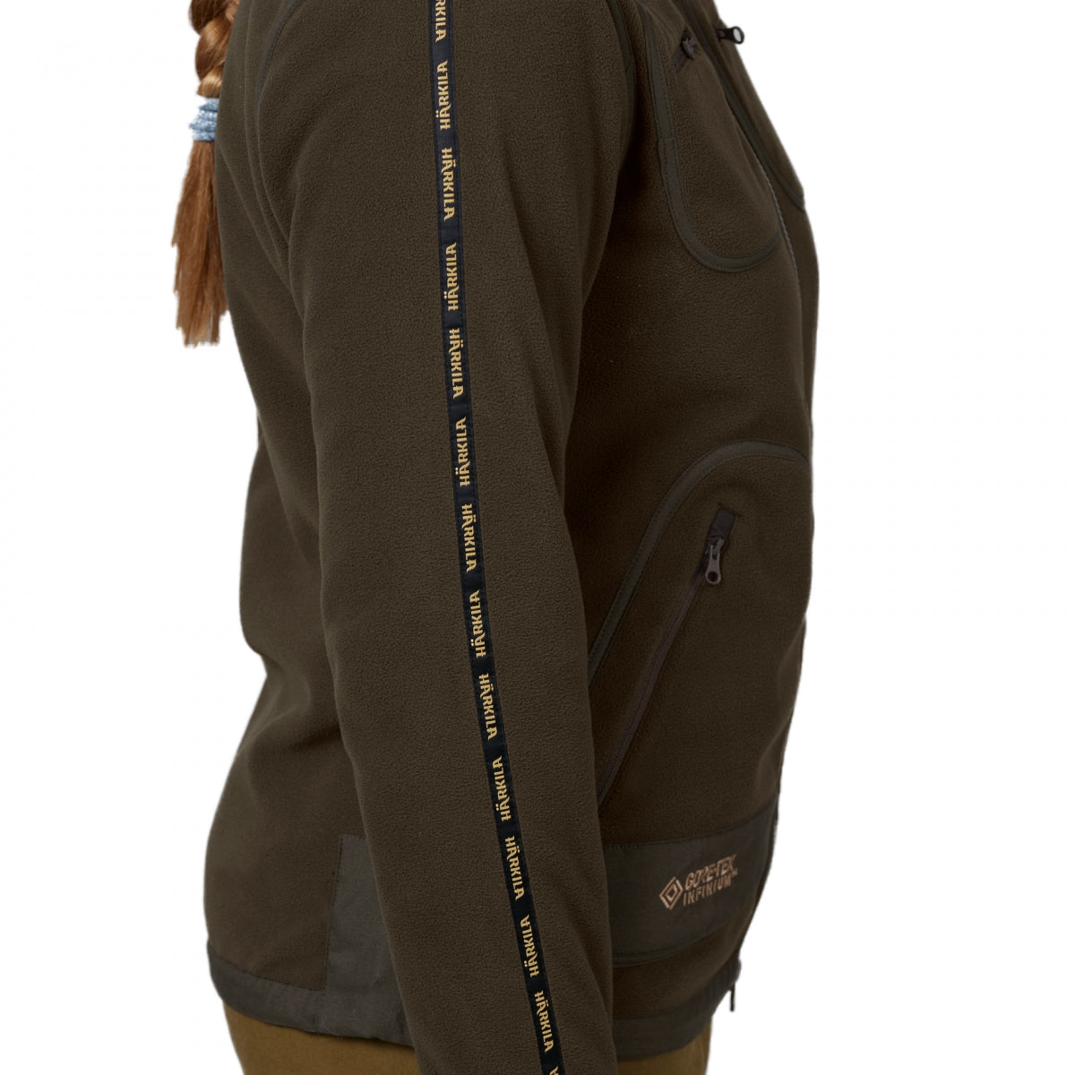 Vilnas jaka sievietēm Harkila Kamko, Brūna/Sarkana