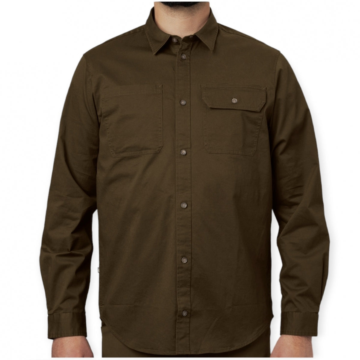 Krekls HARKILA Trym L/S, Vītolu zaļš