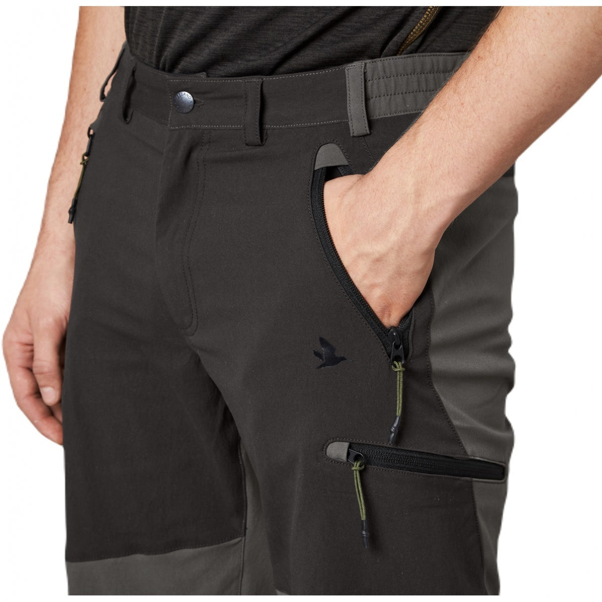 Bikses SEELAND Outdoor stretch, Priežu zaļas/Metiorīta