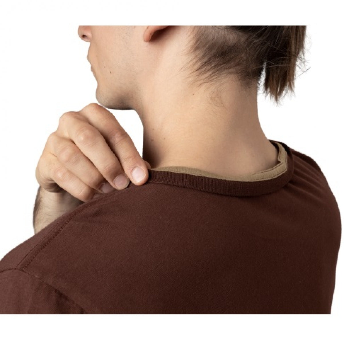 Krekls Harkila Graphic 2 gab., Vītolu zaļš/Burgundija