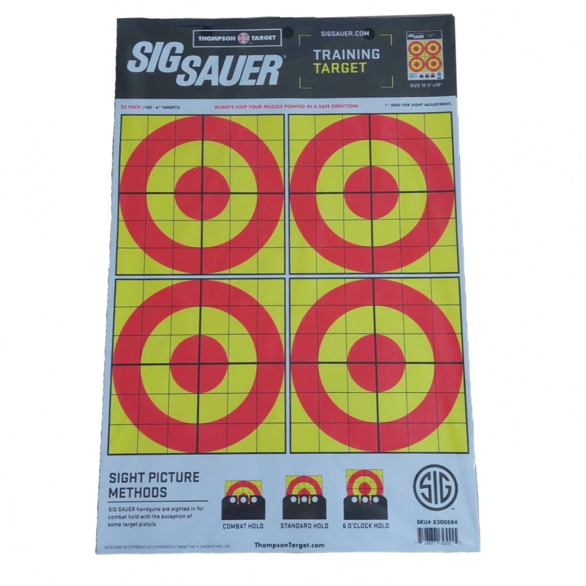 Paper target Sig Sauer training 12.5INx19IN (15x15cm) 8300884