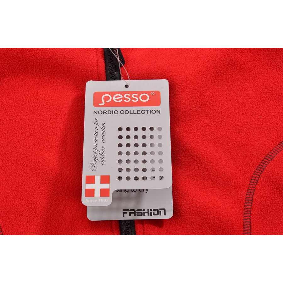 Silts flīsa džemperis Pesso, Sarkans