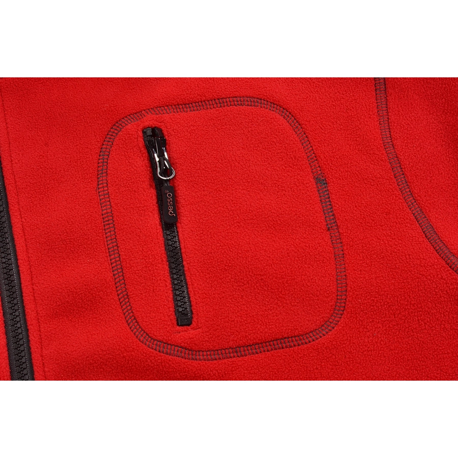 Silts flīsa džemperis Pesso, Sarkans