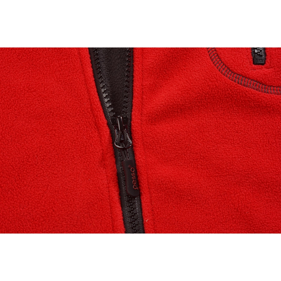 Silts flīsa džemperis Pesso, Sarkans