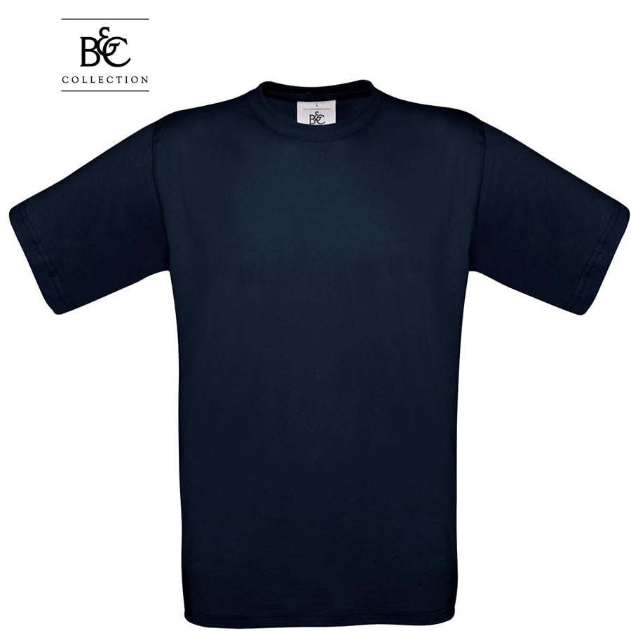 T-krekls ar īsām piedurknēm B&C Exact 190, Navy