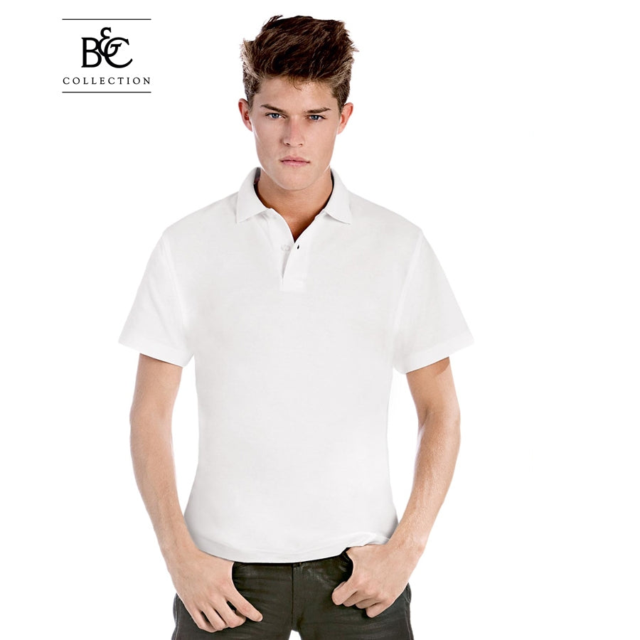 Polo T-krekls ar īsām piedurknēm B&C ID.001, Pelēks