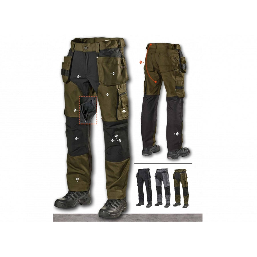 Darba apģērba bikses L.Brador 1042PB, Pelēkas