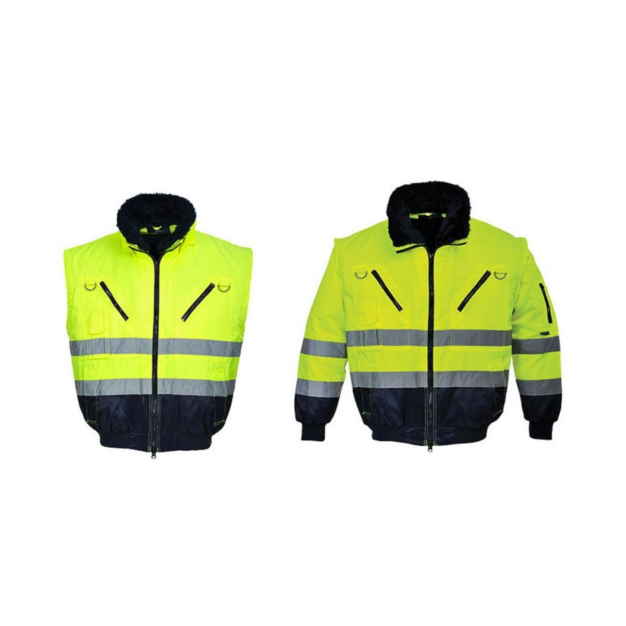 Augstas redzamības jaka Pesso Pilot HI-VIS, Dzeltena