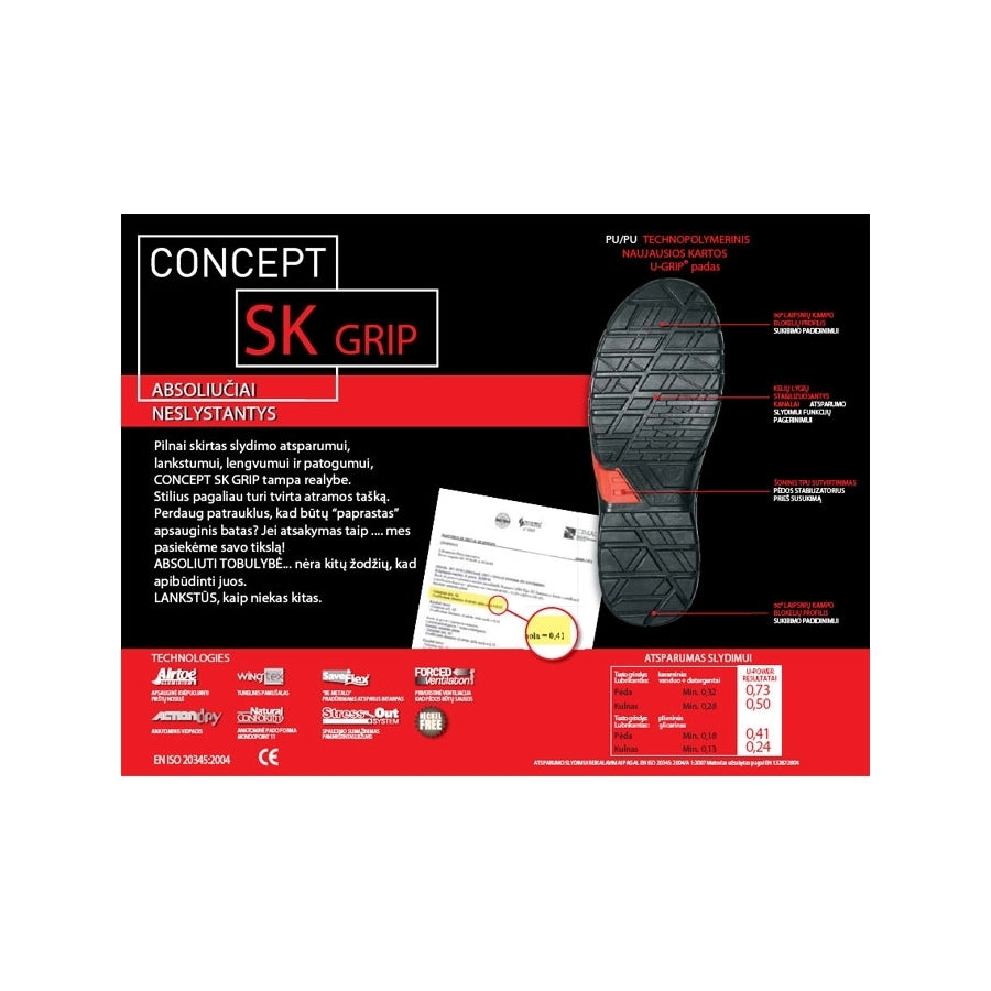 Medicīniskās drošības apavi U-Power Surge Grip