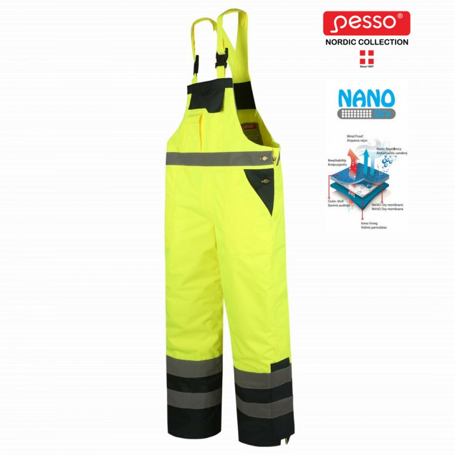 Ūdens atgrūdošs puskombinezons Pesso Winnipeg Hi-Vis