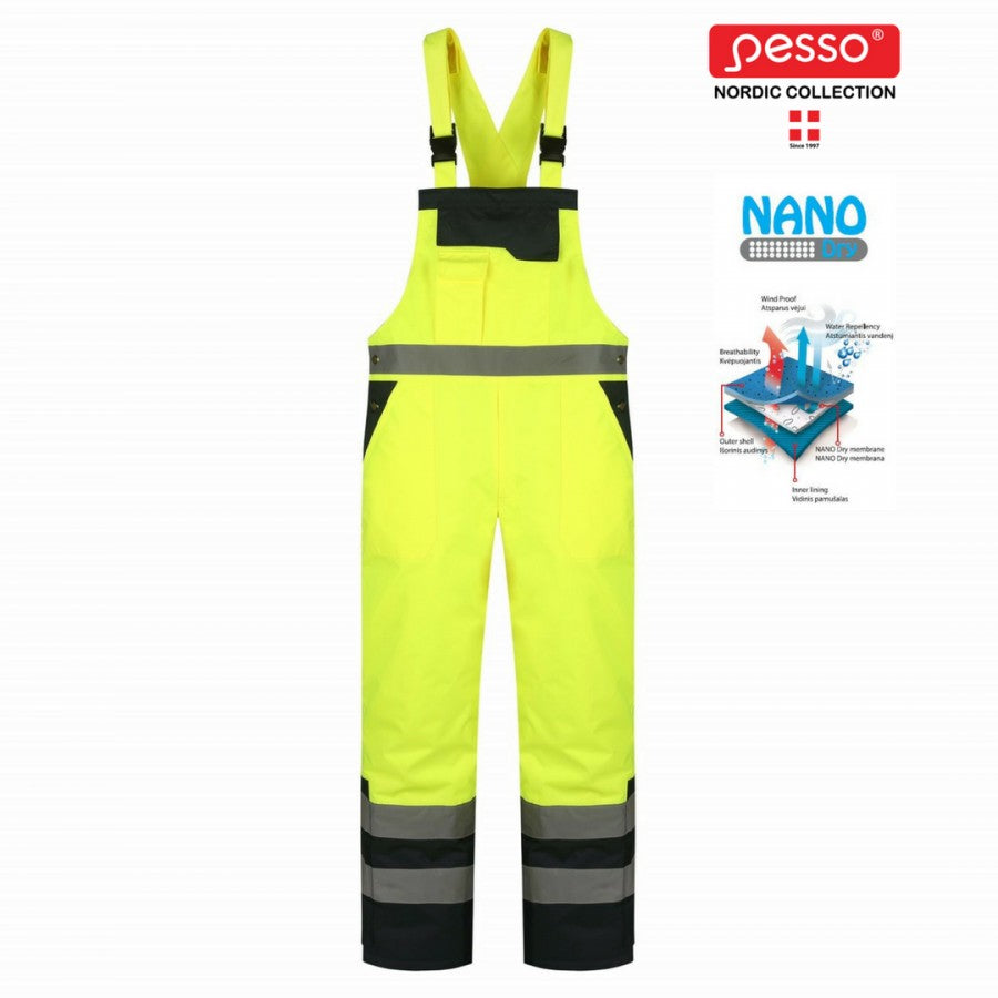 Ūdens atgrūdošs puskombinezons Pesso Winnipeg Hi-Vis