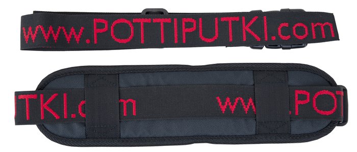 Pottiputki strap for plant carrying tray
