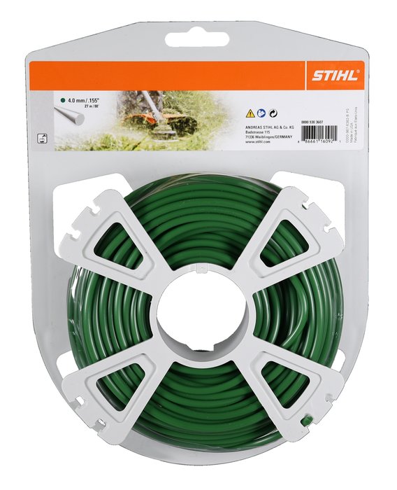 Stihl Strimmer Thread, round, dark green 4 mm