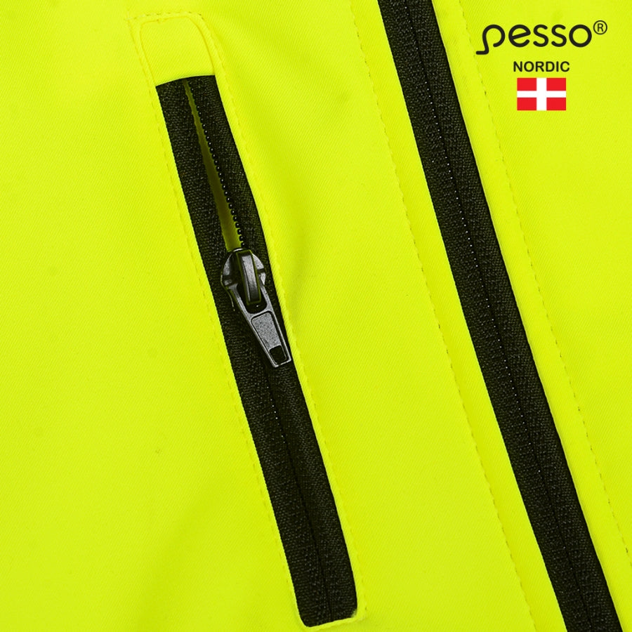 Jaka Softshell Pesso Calgary HI-VIS, Dzeltena