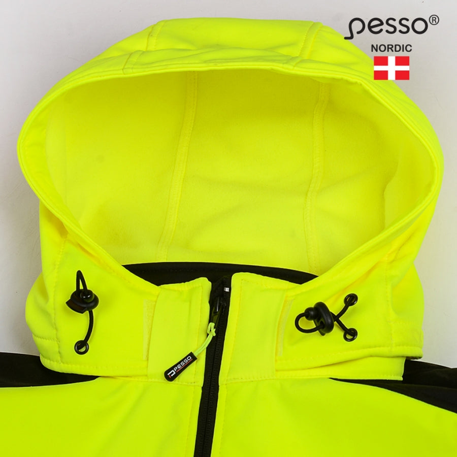 Jaka Softshell Pesso Calgary HI-VIS, Dzeltena