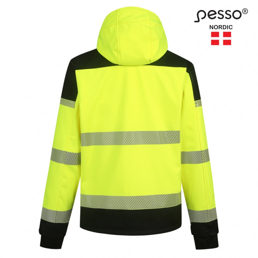 Jaka Softshell Pesso Calgary HI-VIS, Dzeltena