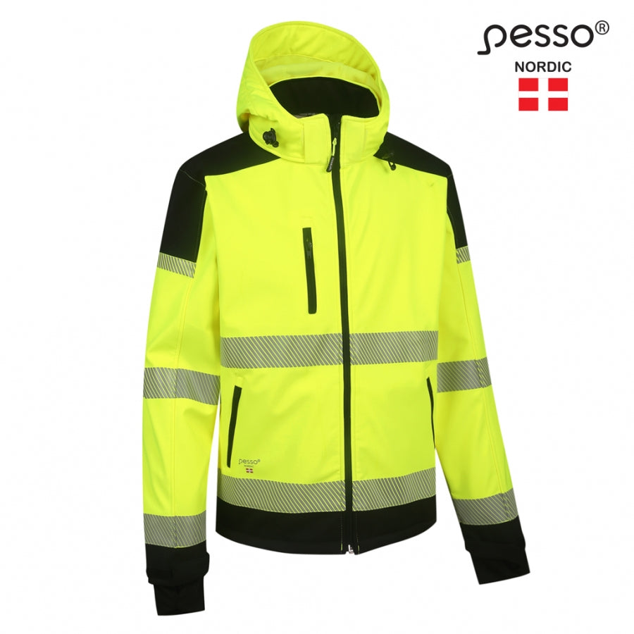 Jaka Softshell Pesso Calgary HI-VIS, Dzeltena