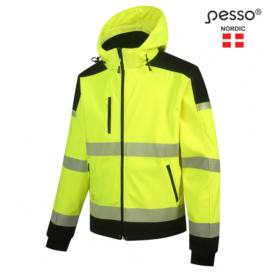 Jaka Softshell Pesso Calgary HI-VIS, Dzeltena