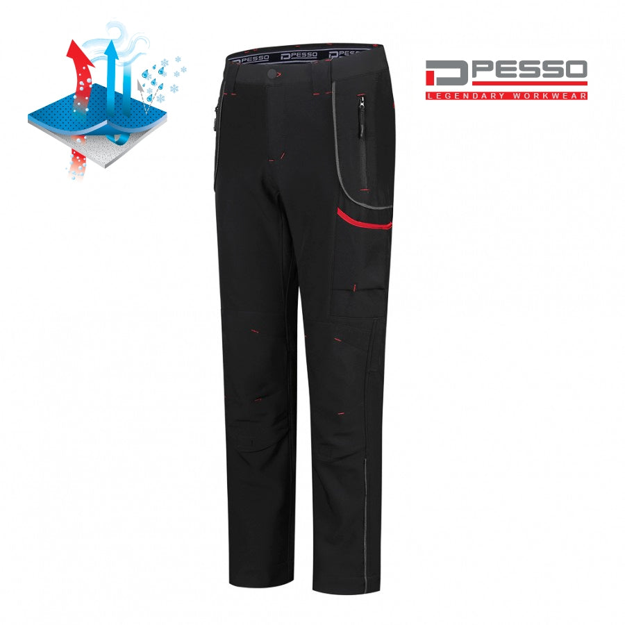 Bikses Softshell Pesso Nebraska, Melnas