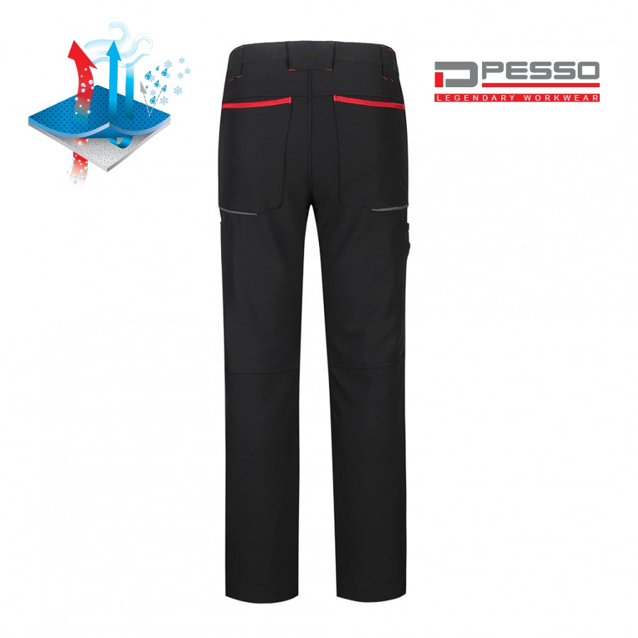 Bikses Softshell Pesso Nebraska, Melnas
